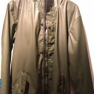 ARMY GREEN FAUX FUR BOYS JACKET
